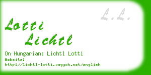 lotti lichtl business card